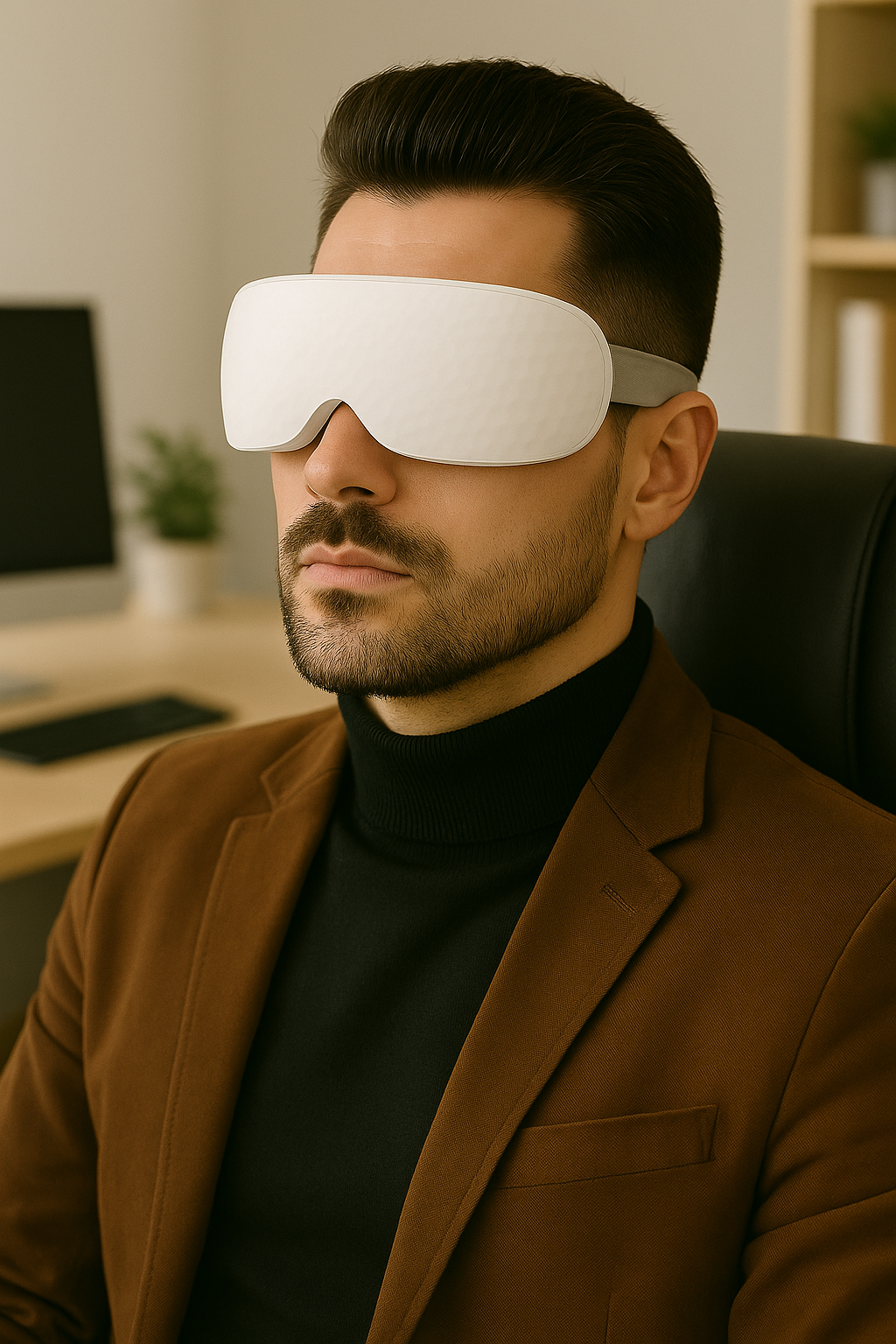 Lynesian™ – Masseur Oculaire 3-en-1 : Cernes, Stress, Détente & Maux de Tête