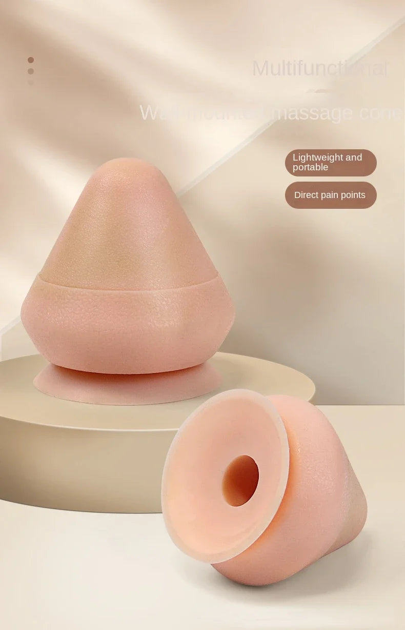 Wall-mounted Fascia Cone Multi-Function Suction Cup Wall Massager For Back Muscle Relaxation Arm Foot Massager Trigger Point
