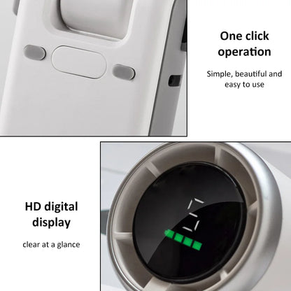 2024 Summer Fan Hand-held Folding High-speed Turbo Fan New Hanging Neck Outdoor Fan Desktop Portable LED Adjustment Student Fans