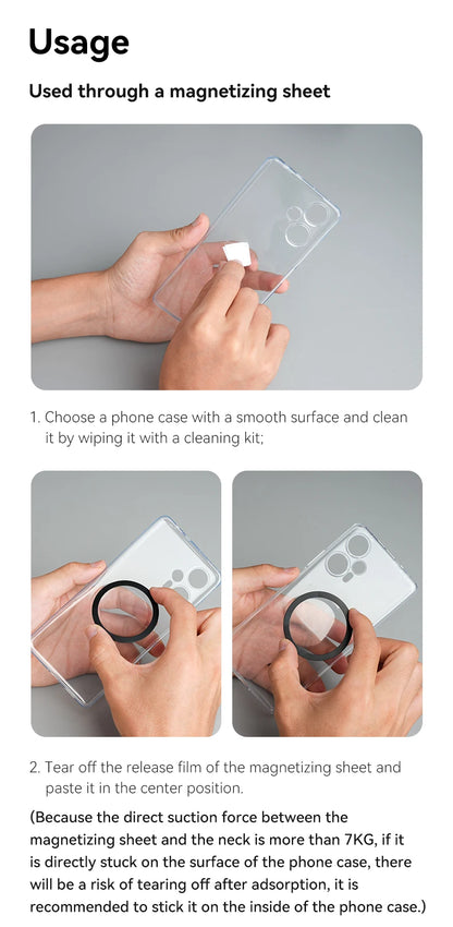 TELESIN Silicone Magnetic Neck Mount Quick Release Hold for Iphone 15 14 13 12 11 10 SAMSUNG HUAWEI XIAOMI Phone Accessories