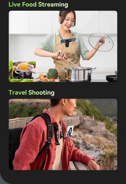 TELESIN Silicone Magnetic Neck Mount Quick Release Hold for Iphone 15 14 13 12 11 10 SAMSUNG HUAWEI XIAOMI Phone Accessories