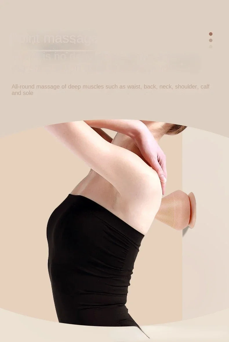 Wall-mounted Fascia Cone Multi-Function Suction Cup Wall Massager For Back Muscle Relaxation Arm Foot Massager Trigger Point