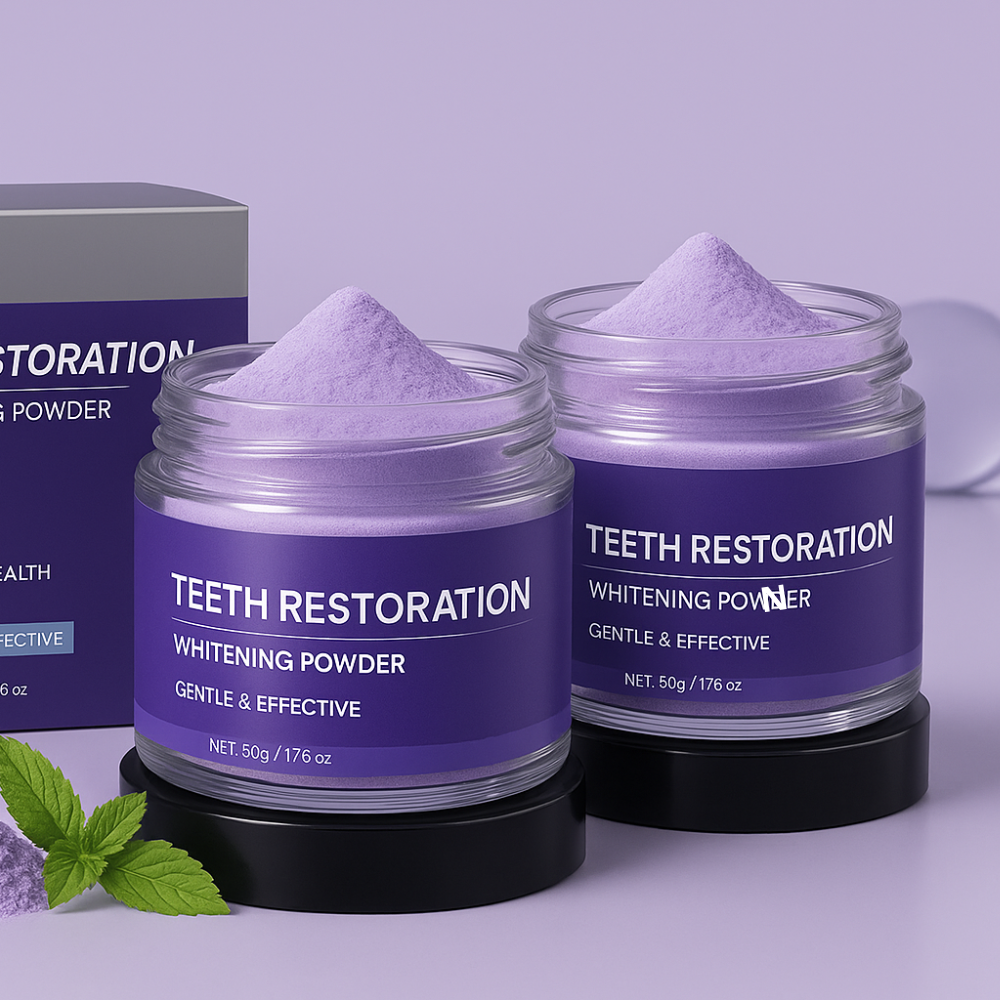 Lynesian – Polvo Dental Blanqueador, Cuidado de Encías y Aliento Fresco