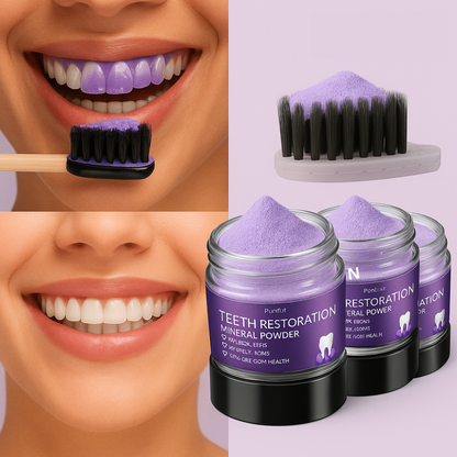 Lynesian – Polvo Dental Blanqueador, Cuidado de Encías y Aliento Fresco