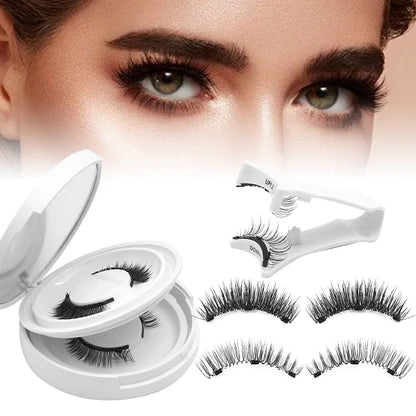 Faux cils magnétiques réutilisables avec applicateur facile à utiliser